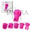 Vibrador con accesoris estimulantes